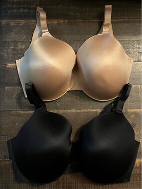 Soma Vanishing Back Full Coverage Underwired Bras Set of 2 - Black & Nude